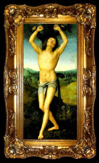 framed  Pietro Perugino st sebastian, ta009-2